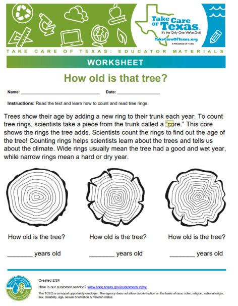 counting tree rings