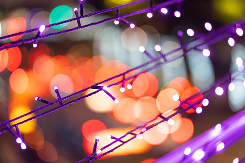 LED colored Christmas lights