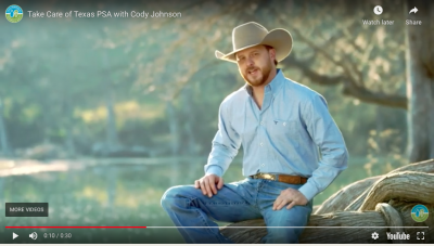 screenshot from Cody Johnson music video