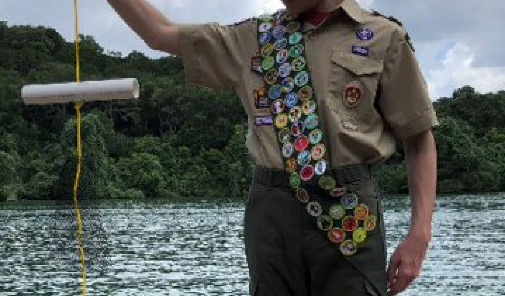 Eagle Scout Earns Pin for Environmental Project