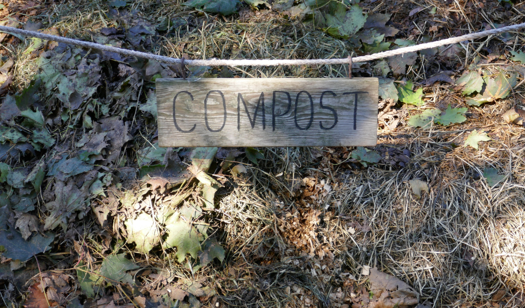backyard compost pile