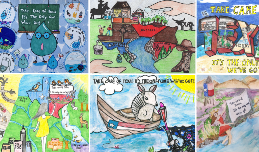 Collage of the 2023 Art Contest Winners 