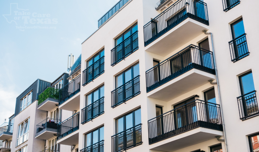 Apartment complex.