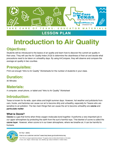 introduction to air quality