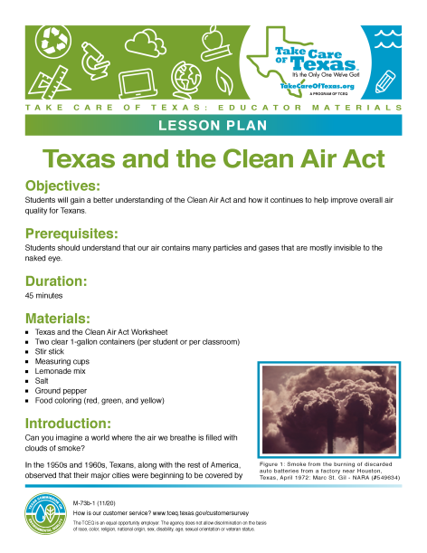 texas and the clean air act