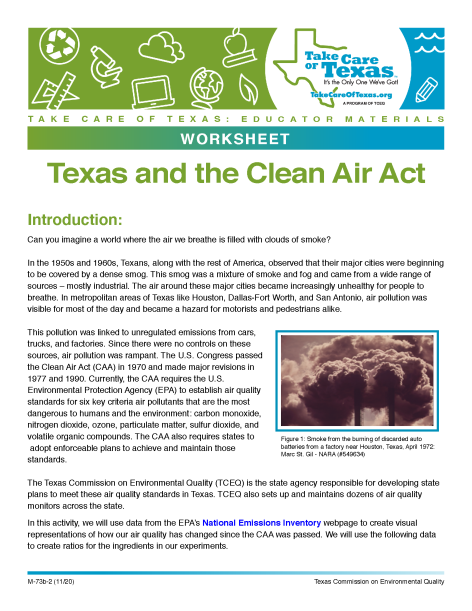Texas and the Clean Air Act