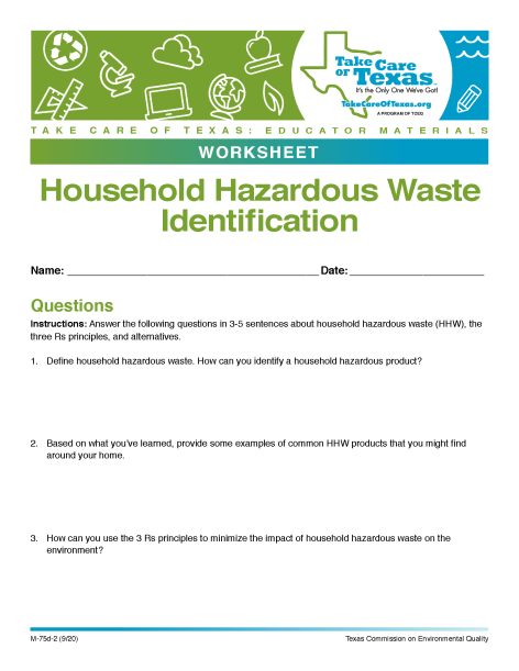 Household Hazardous Waste Identification
