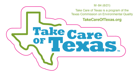 Take Care of Texas Logo Sticker