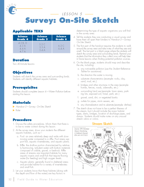 survey on site sketch