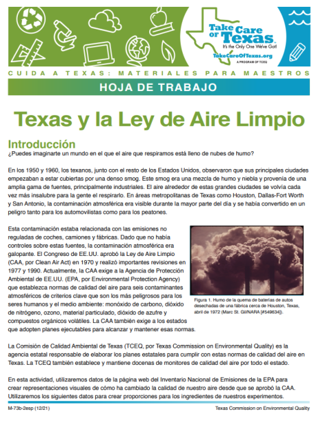 texas y la ley de aire limpio