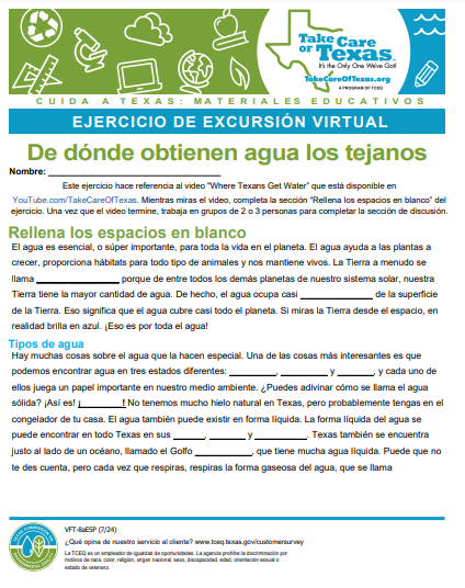  Estuary Systems of Texas spanish