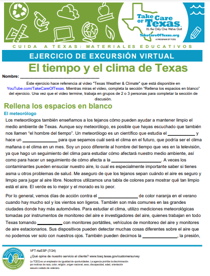 texas weather and climate spanish