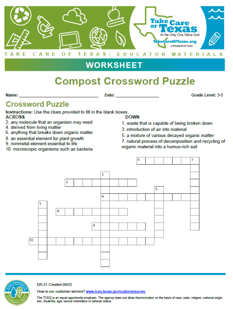 compost crossword