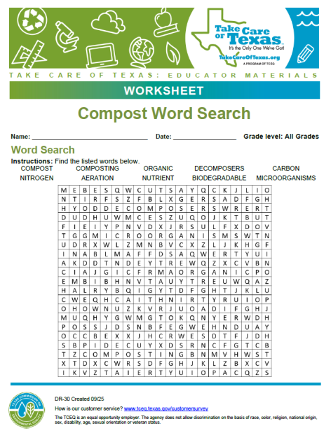 compost word search