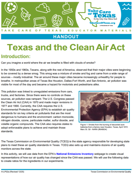texas and the clean air act