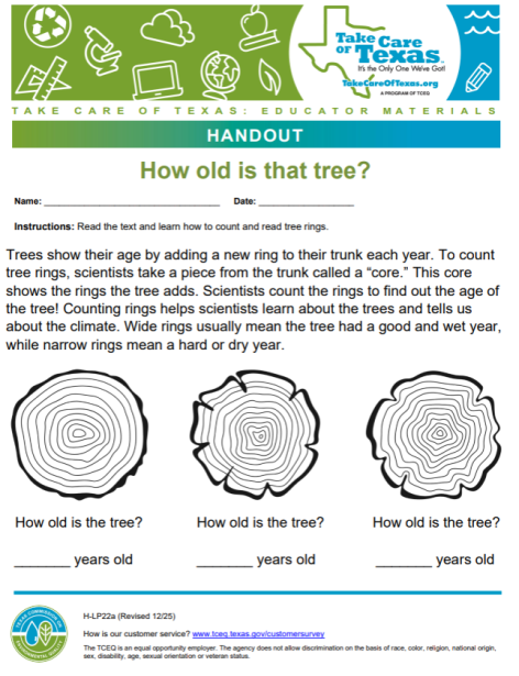 how old is that tree handout