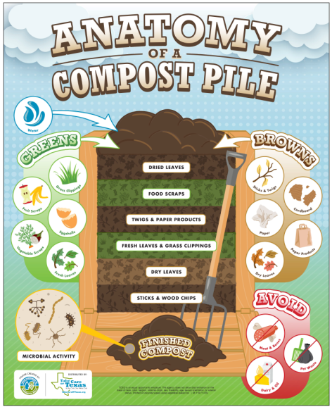 anatomy of a compost pile
