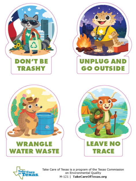 sustainability character stickers