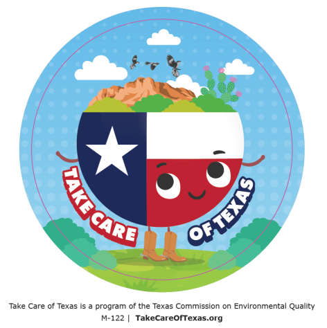 texas earth sticker