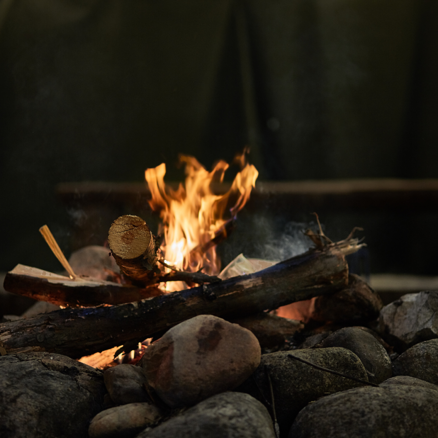 evening campfire 