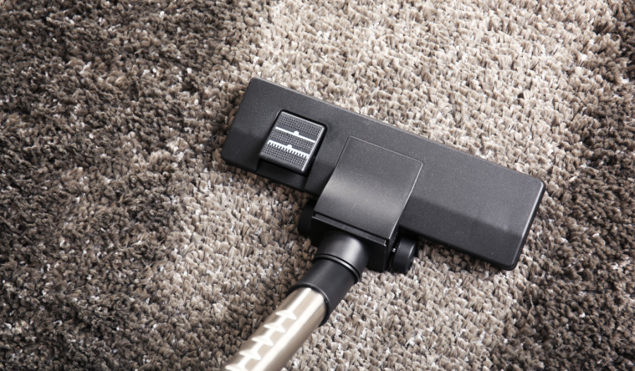 Vacuum cleaning carpet