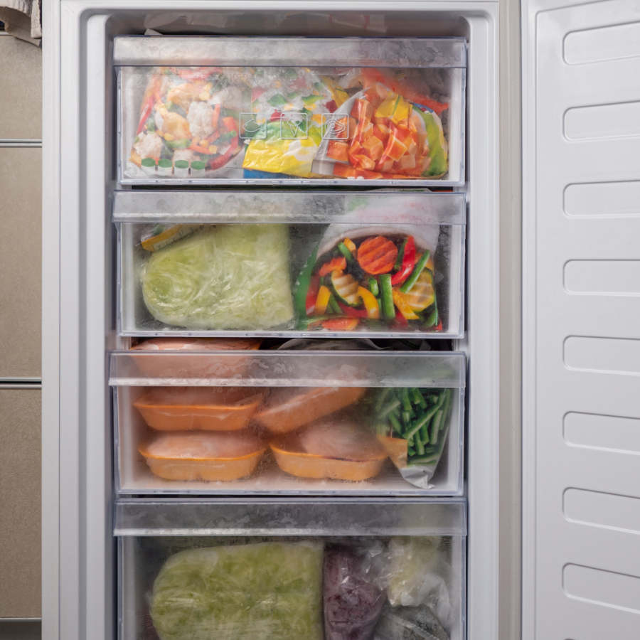 organized freezer 