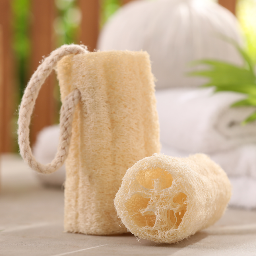 Natural loofahs.