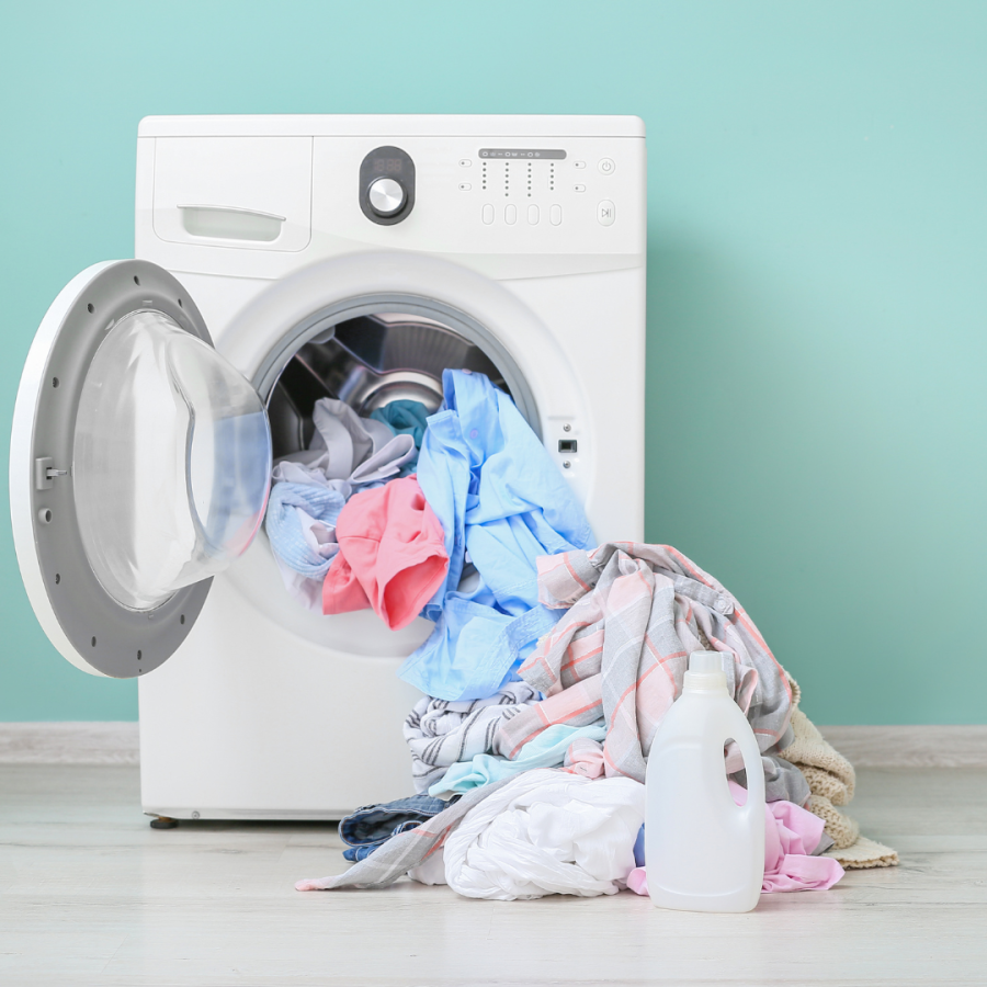 Full load of laundry.