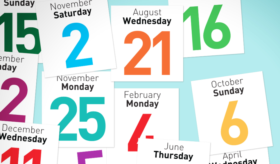 Calendar pieces