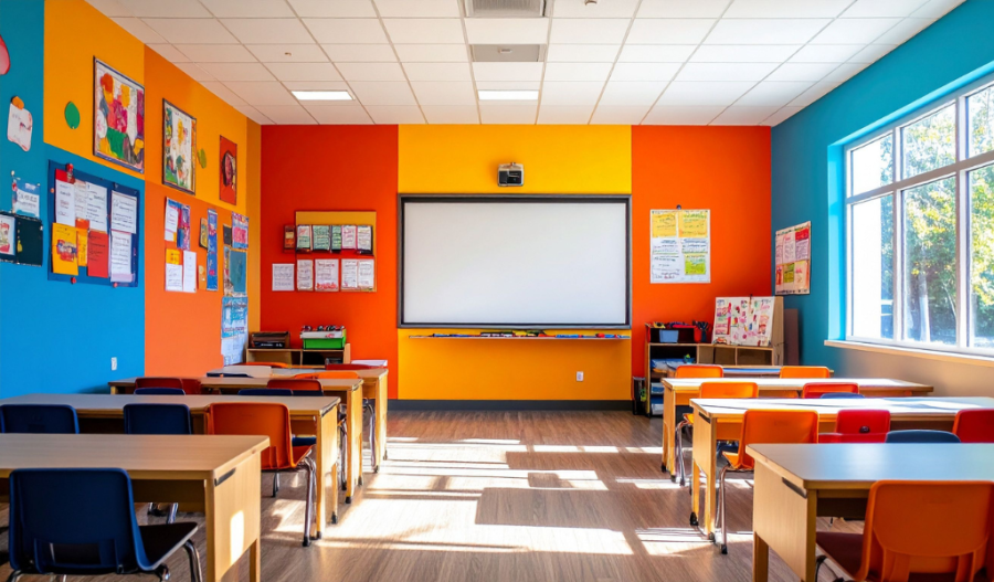 Colorful classroom
