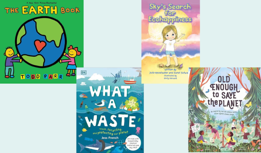 Four elementary book covers
