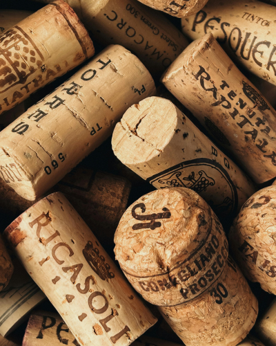 Pile of wine corks