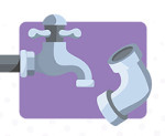 Faucet Leaks and pipes graphic