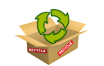 Cardboard recycling box